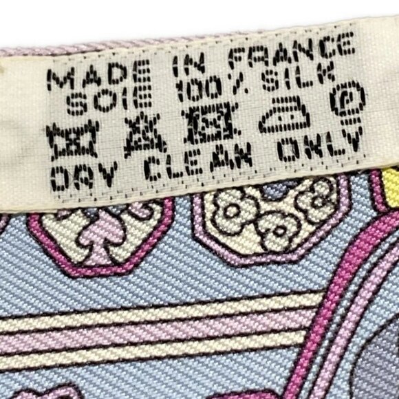Auth HERMES Twilly - Light Blue Light Purple Multi Scarf - Picture 5 of 7